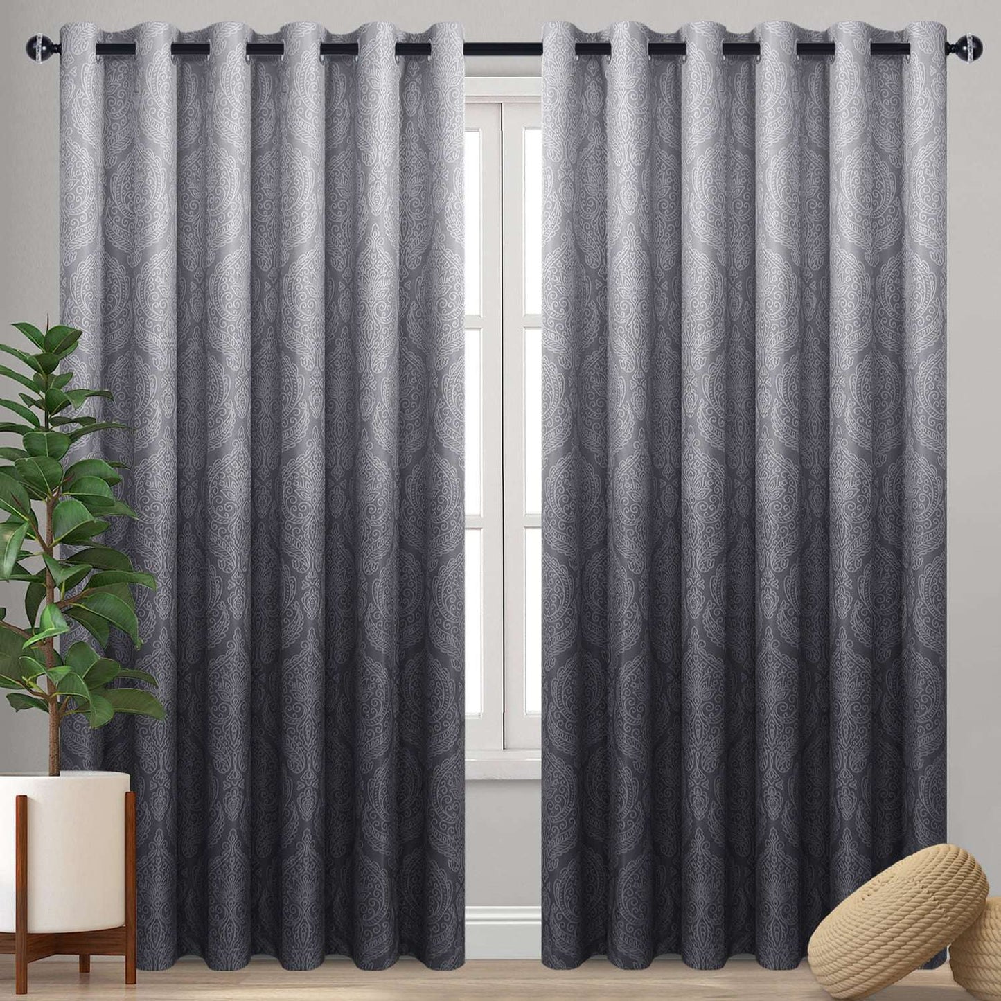 Ombre Blackout Curtains – Cozy Light Blocking Panels