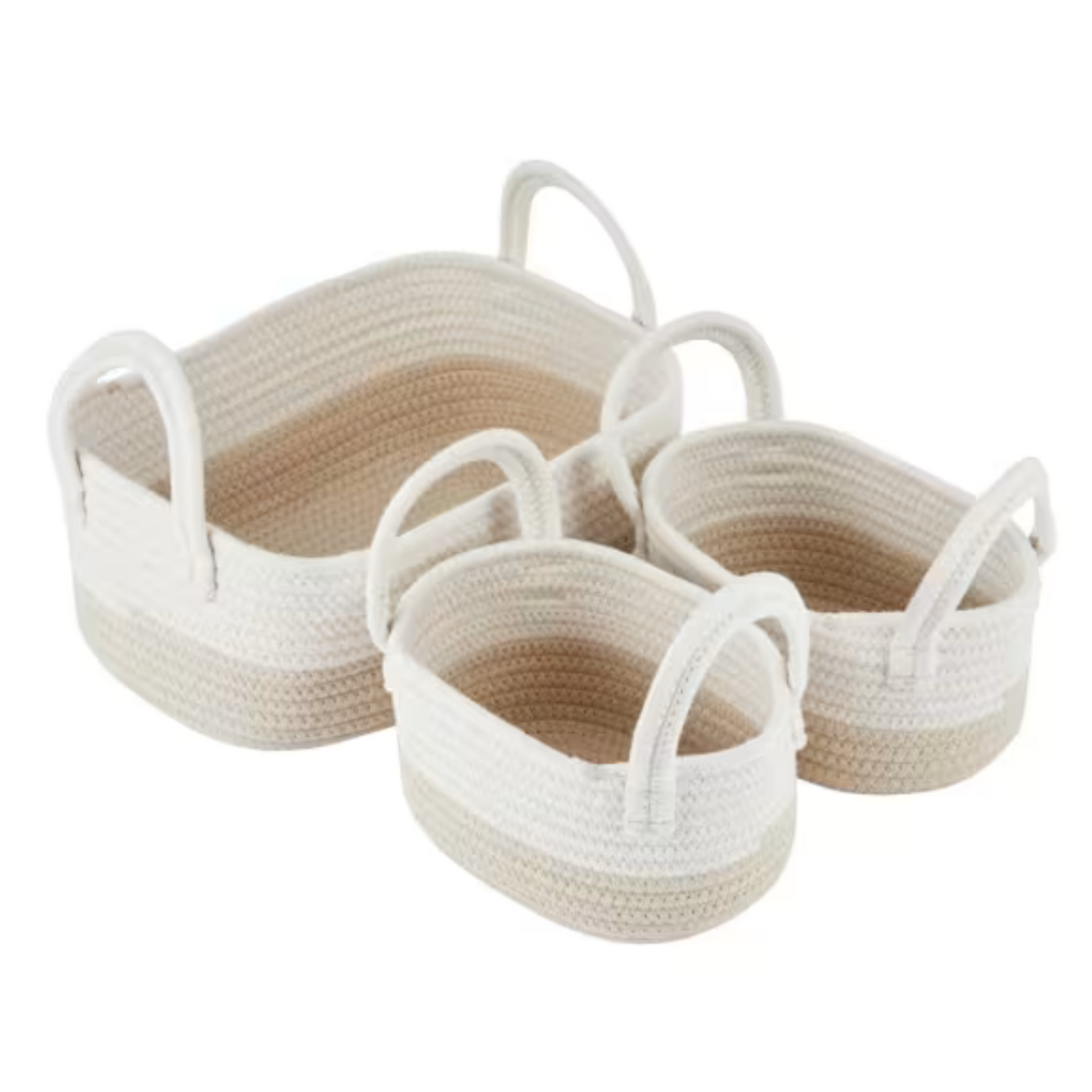 Beige storage baskets - 3 Pack-2